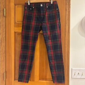 Vineyard Vines Jolly Plaid women’s pants size 6.